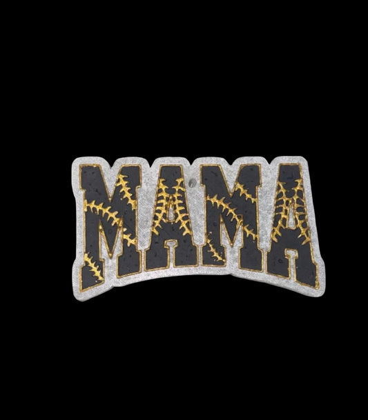 Mama baseball stitched